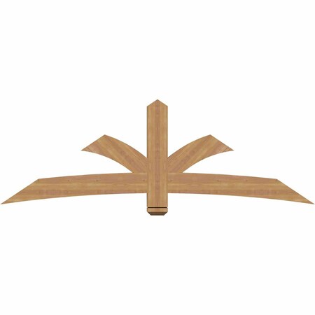 Ekena Millwork Davenport Timber Gable Bracket, Western Red Cedar, 84"W x 28"H x 3 1/2"D x 5 1/2"F, 8/12 Pitch GBW084X28X0406DAV00SWR